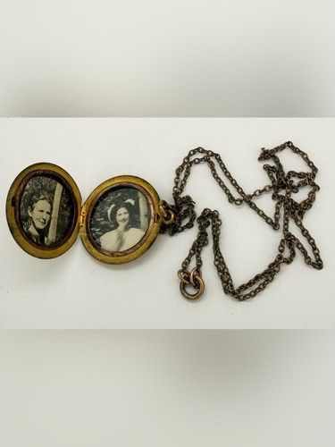 Vintage brass gold tone photo - brass,