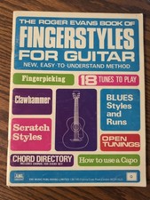 THE ROGER EVANS BOOK of FINGERSTYLES for GUITAR - CHORDS  - EMI - G/C - FREEPOST