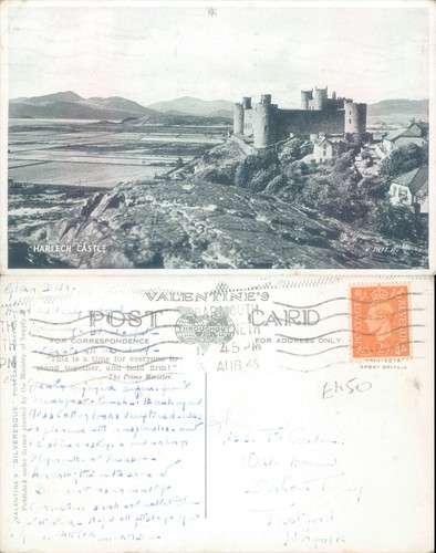 Harlech castle valentine - harlech, valentine's