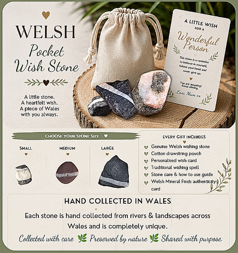 Personalised welsh pocket - pocket, wish