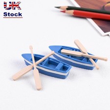 Micro Landscape Miniature Ship Artificial Paddle Home Decorations Boat Figurine