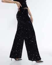 River Island Womens Black Wide