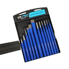 US PRO 12pc Punch & Chisel Set