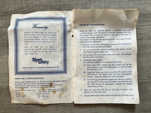 Vintage webley scott - webley,