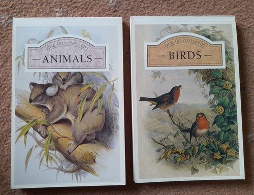 Fine art postcards birds - postcards, of