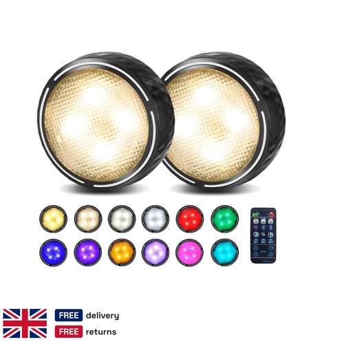 Battery operated puck - battery, lights