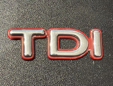 VW TDI Rear Boot Badge Emblem