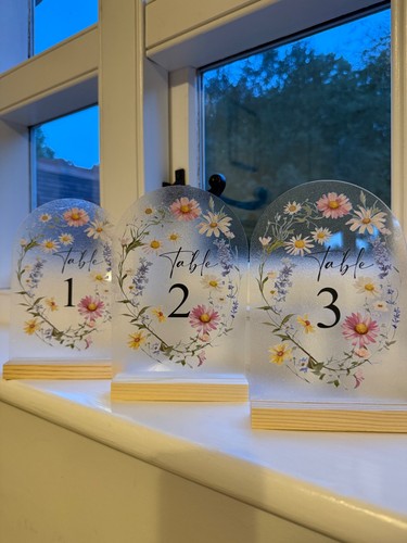 Floral arched frosted - , wedding