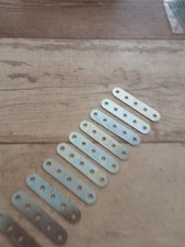 Meccano 10 x #5 2.5" Perforated Strips Modern Zinc Large Stamp GC