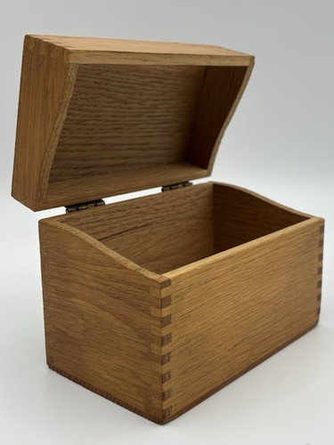 Vtg solid oak dovetailed 3x5 - oak,