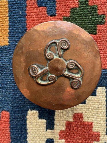 Arts crafts copper pill - &,