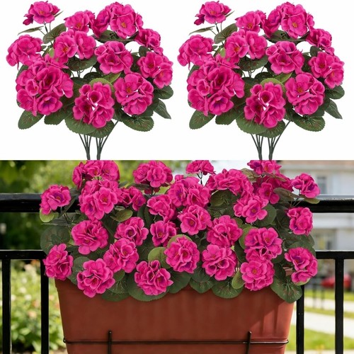 4pcs artificial geranium - 4pcs,