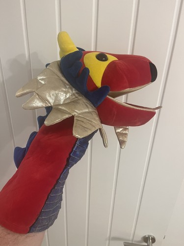 Dragon red hand puppet - hand,