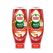 Fairy Max Power Washing Up Liquid POMEGRANATE Cosy Season 2 x 640ml