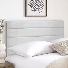 Venice Luxury Headboard in 24" Height Designer Bed Headboards Soft Plush Fabric