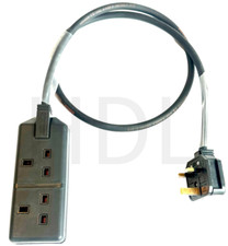 13 amp 2 gang socket extension lead H07 TITANEX® 1.5mm² cable masterplug Stage