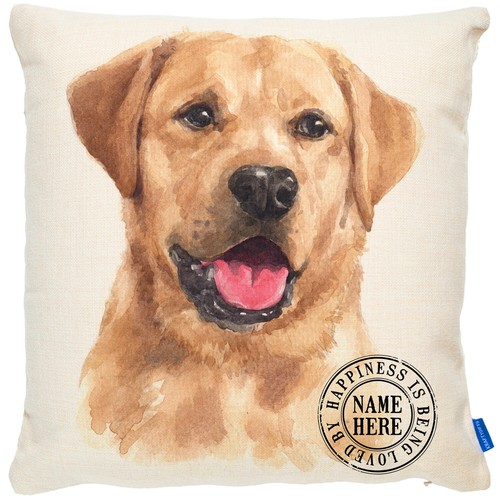 Personalised labrador cushion - personalised,
