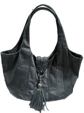 LANCEL Paris Black Leather