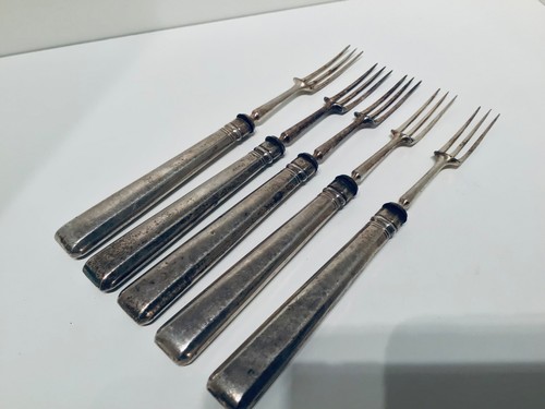 Set silver handled fruit - set,
