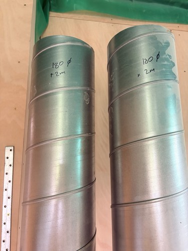 180mm galvanised steel - galvanised,