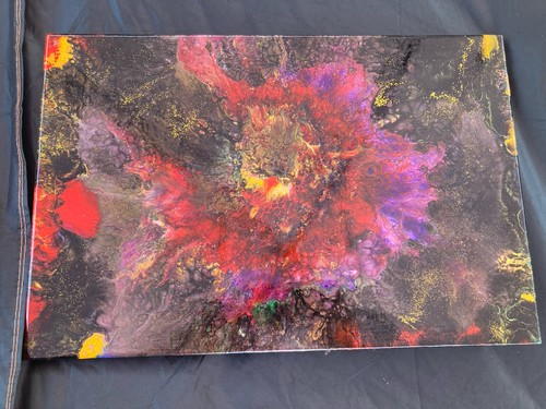 Original acrylic pour abstract - original,