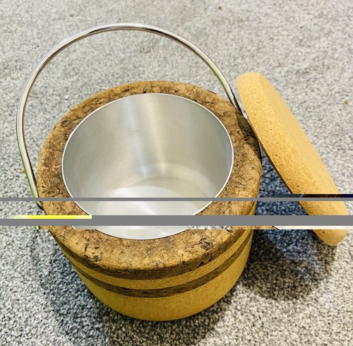Vtg cork ice bucket - vtg,