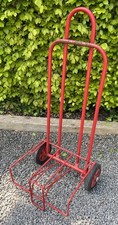 Heavy Duty Sack Truck Vintage Industrial Hand Trolley 2 Wheel Red Foldable