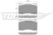 Brake pads Front Axle TX 17-96