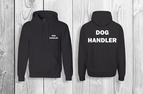 Dog handler hoodie printed - dog,