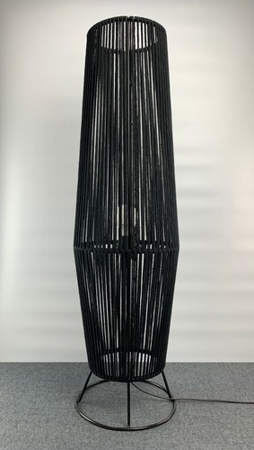 Macrame floor lamp