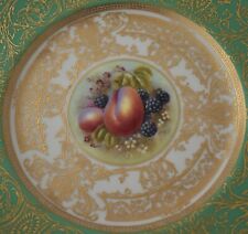 Beautiful Royal Worcester Plate Painted With Fruit By J Smith