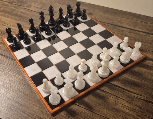 Handmade resin chess set can - resin,