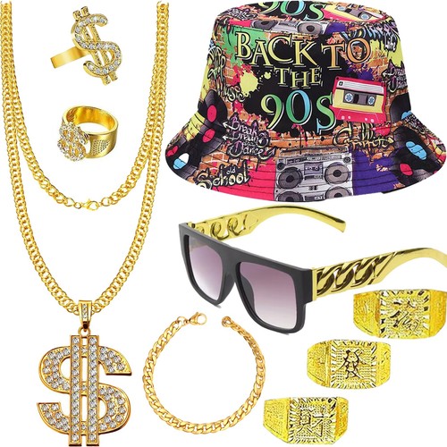 Pcs fake gold - 9, rapper