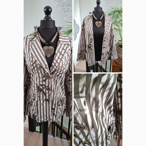 Khaki ladies jacket statement - ladies,