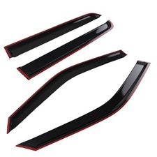 Acrylic Wind Deflectors Set for Land Rover Freelander 2 2007-2015 Black 4Pcs