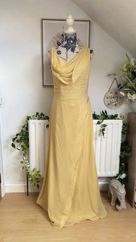 Pastel yellow chiffon maxi - pastel,