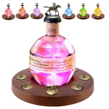 Blantons Bourbon Stopper Display with Colorful Light Decor, Round Shape Cork ...