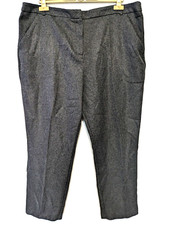 TU Woman Dogtooth Trousers Tapered Leg Pockets Crease Front Preloved Size UK 20