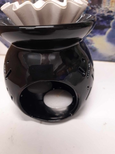 Black wax oil burner - burner, tea