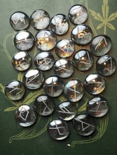 Glass Elder Futhark Runes -