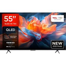TCL 55T8C-UK 55 Inch QLED 4K Ultra HD Smart TV Bluetooth WiFi