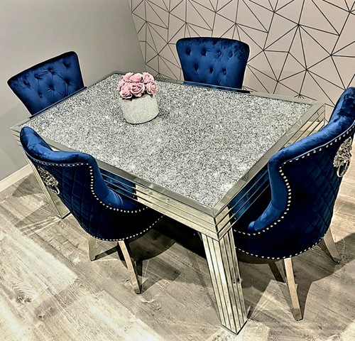 Crushed diamond mirrored - crushed,