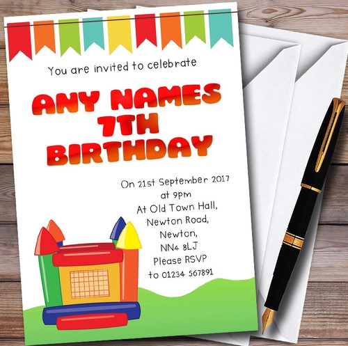 Bouncy castle personalised - bouncy,