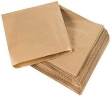 1000xBrown Kraft Paper Bags Food Sweet Sandwich Fruits Popcorn Candy Grocery Bag