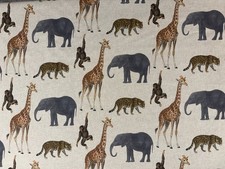 Natural Cotton Fabric  Safari