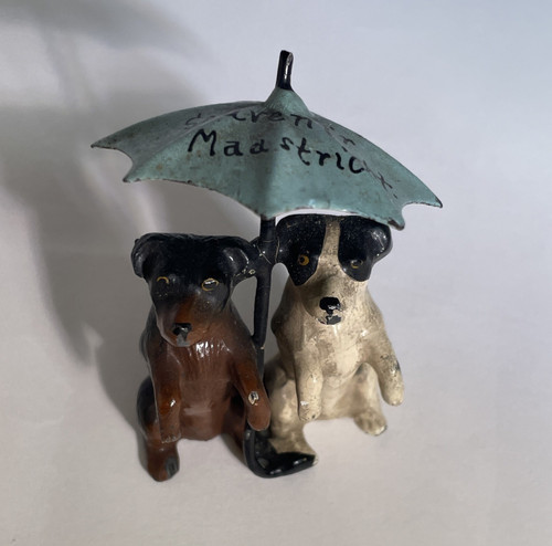 Antique miniature cold painted - cold,