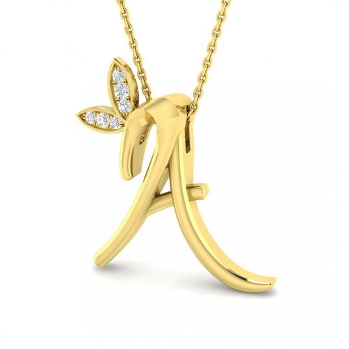 9ct gold diamond - gold, butterfly
