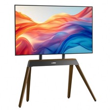 Universal Easel Floor TV Stand for 40 43 50 55 60 65 75" LCD Metal Wood TV Mount