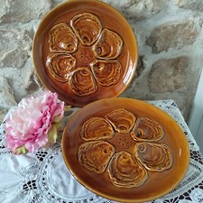 2 x Oyster Plates French