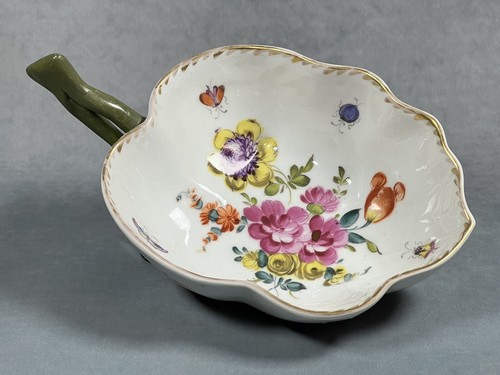 Antique dresden porcelain - dresden, leaf